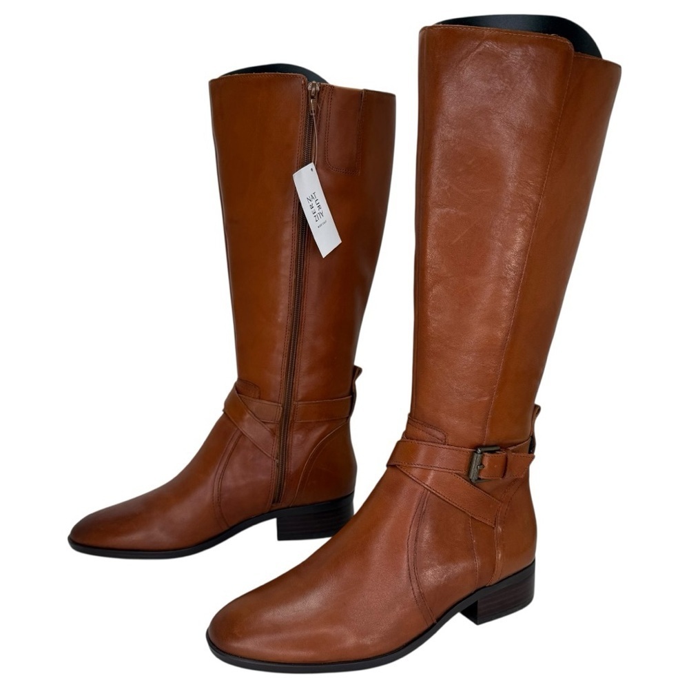 Naturalizer Rena Tan Leather Knee High Wide Calf Womens Boots Size 6M - Picture 8 of 13